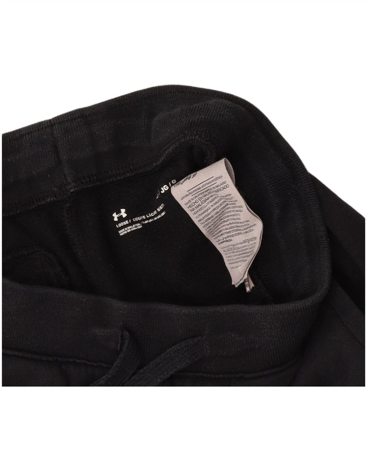 Pantaloni scurți sport pentru băieți UNDER ARMOUR 11-12 ani, mari, negru, bumbac