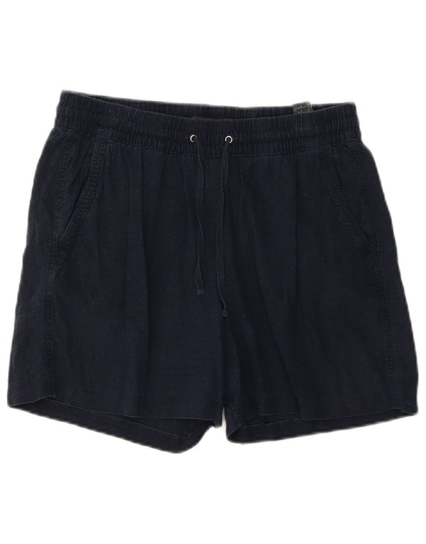 Marks & Spencer Pantaloni scurți pentru femei cu talie înaltă UK 12 Medium W30 Bleumarin in