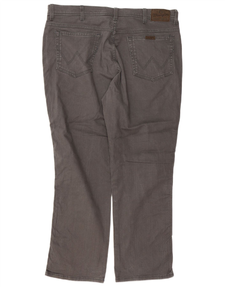 Blugi drepti pentru bărbați Wrangler W40 L30 bumbac gri