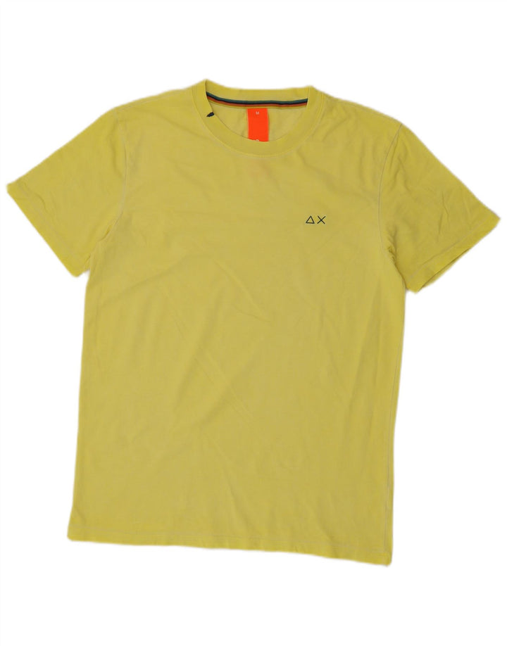 Sun68 Tricou Bărbați Top Bumbac Galben Mediu