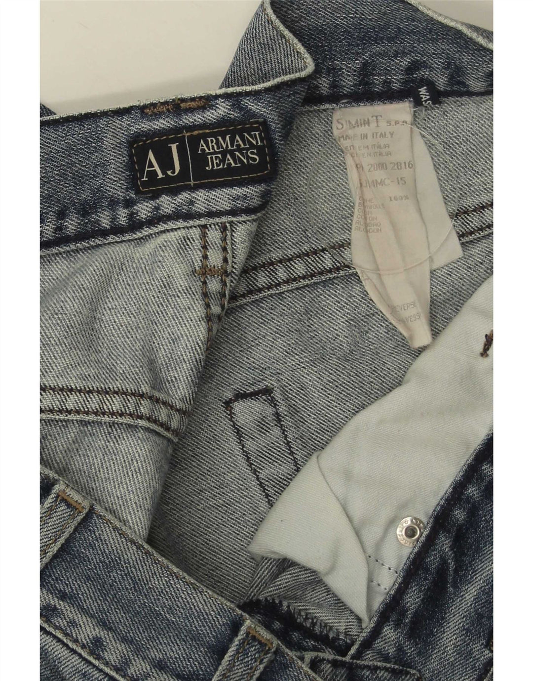 Blugi drepti pentru bărbați Armani W36 L29 Bumbac albastru