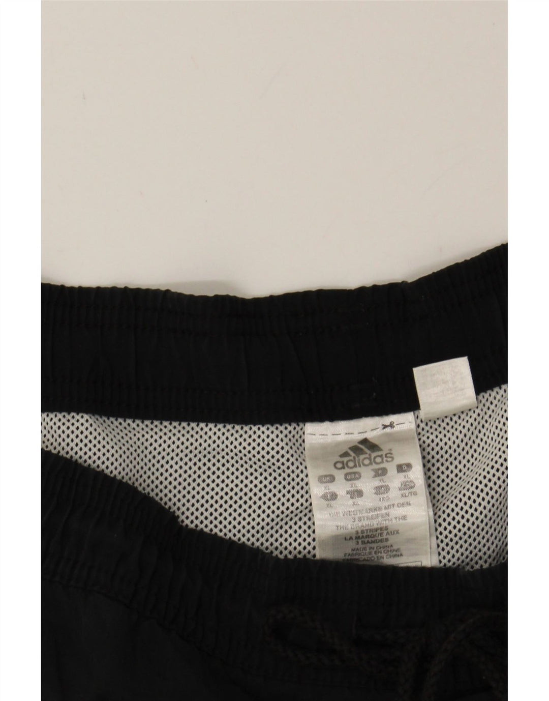 ADIDAS Mens Sport Shorts XL Black Polyester Vintage Adidas and Second-Hand Adidas from Messina Hembry 
