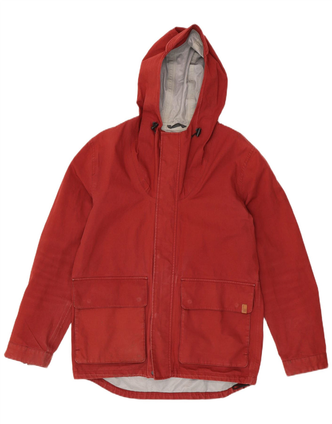 BEN SHERMAN Jachetă utilitare cu glugă pentru bărbați UK 36 Small Red