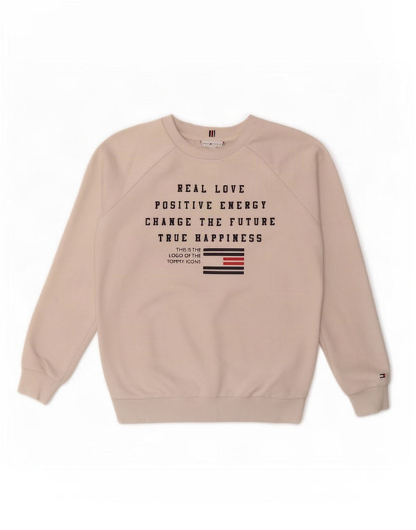 Pulover grafic pentru bărbați Tommy Hilfiger XS alb