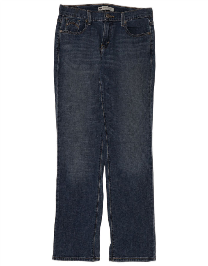 Blugi drepti pentru femei Levi's 505 US 6 Medium W28 L32 Bumbac bleumarin