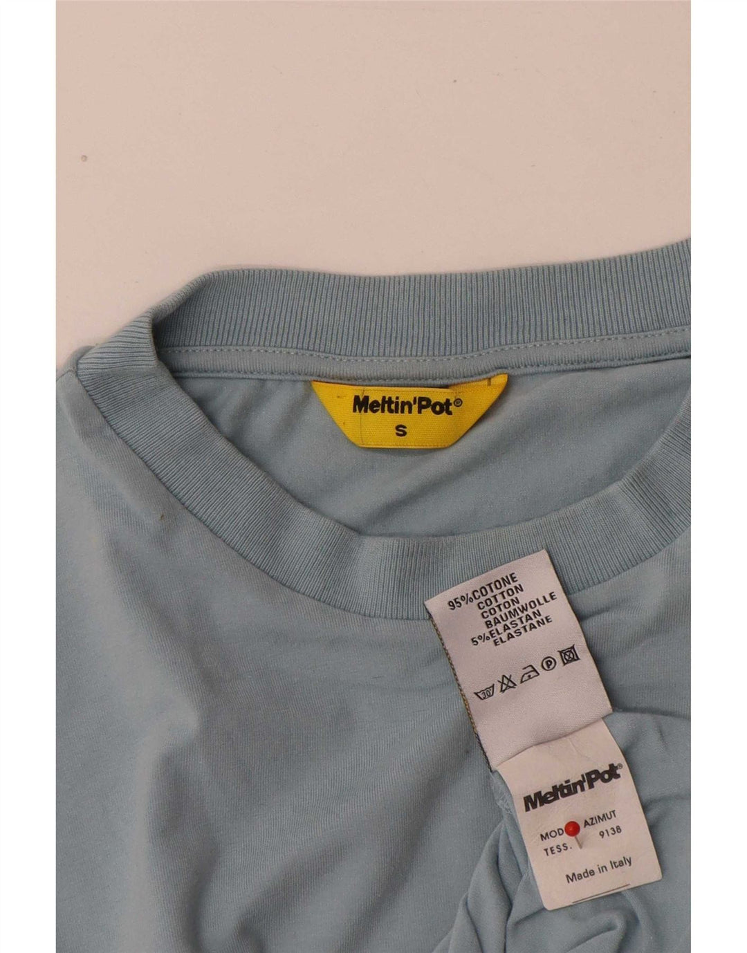 Meltin' Pot Tricou obișnuit pentru bărbați Top mic, albastru, bumbac