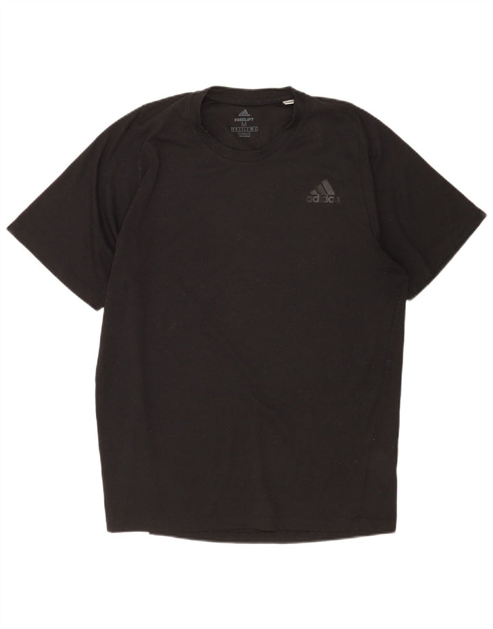 Tricou ADIDAS Climalite pentru bărbați, poliester mediu negru