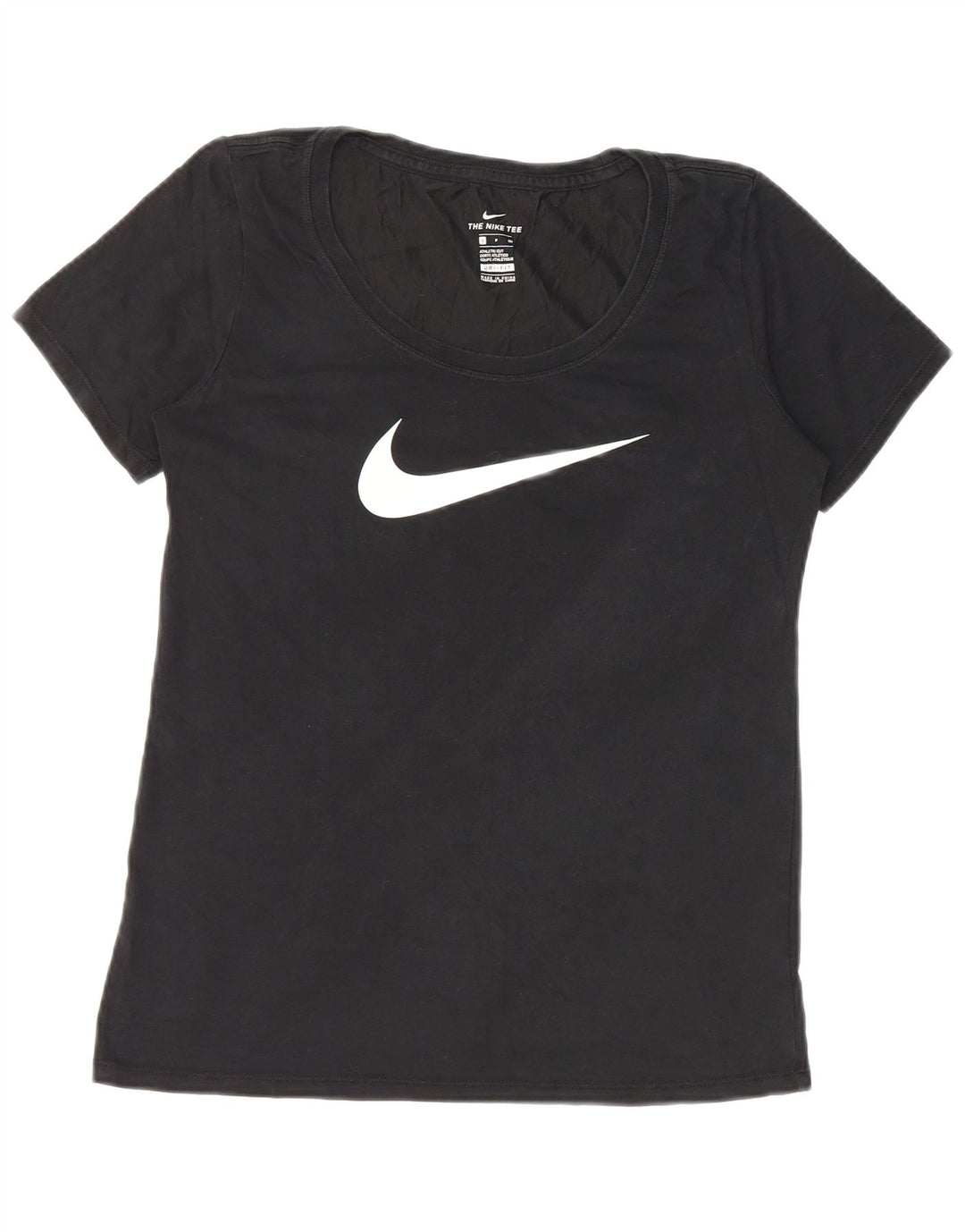 Tricou grafic Nike pentru femei Athletic Cut Top UK 10 Small Black Bumbac