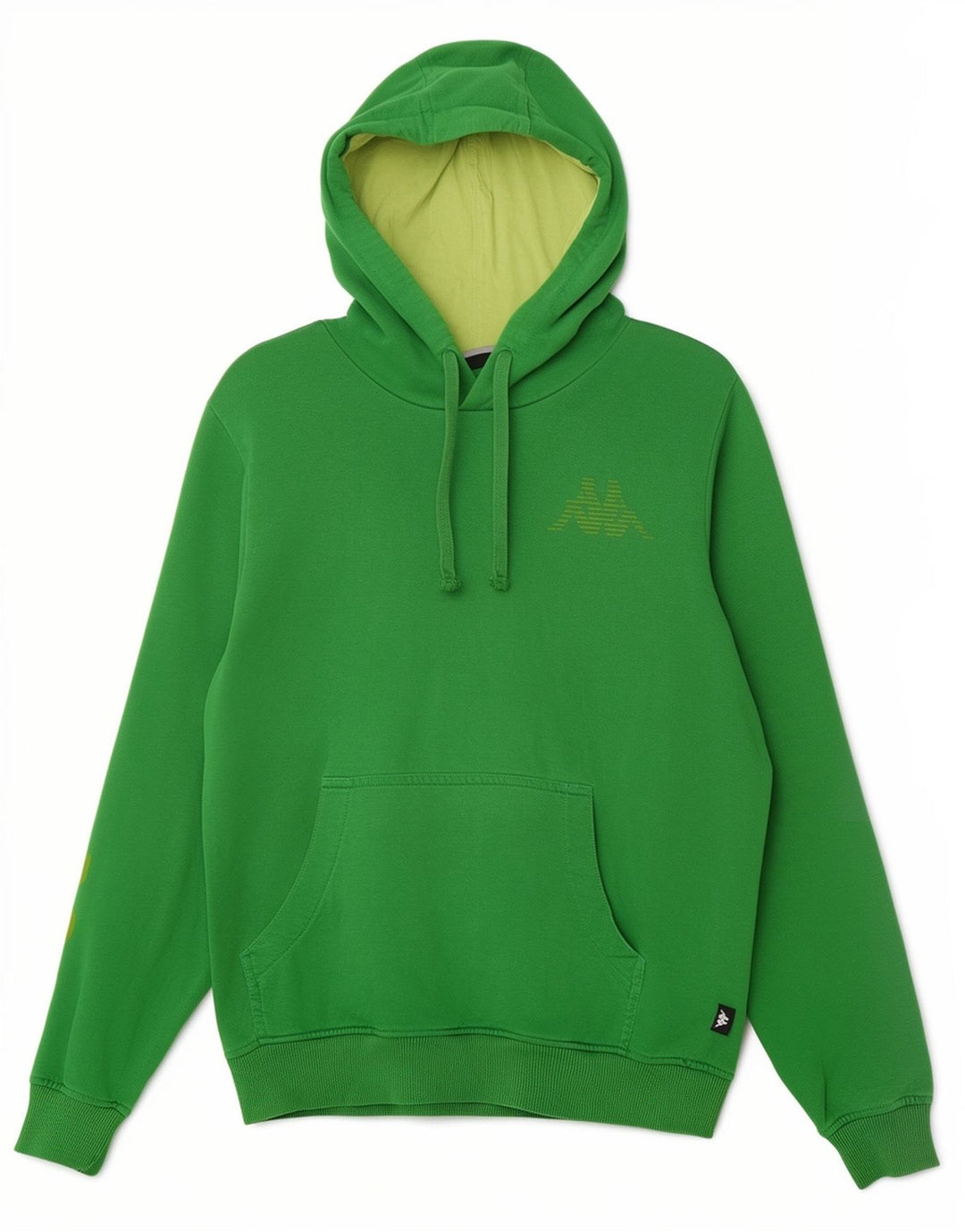 Hanoră grafică Kappa pentru bărbați, bumbac verde mediu