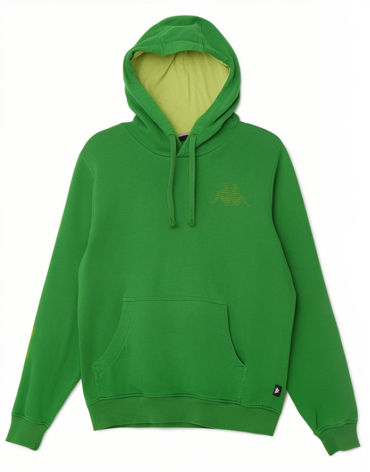 Hanoră grafică Kappa pentru bărbați, bumbac verde mediu
