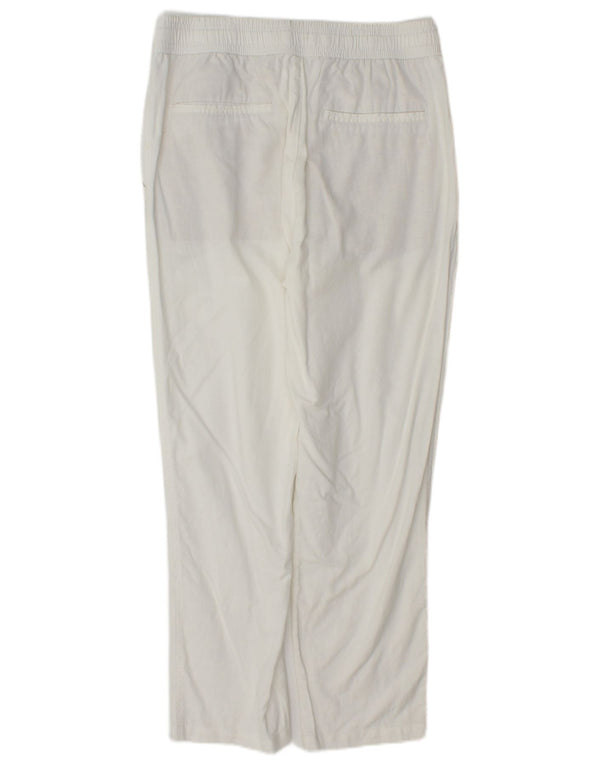Zara Mens Straight Chino Trousers Medium W31 L28 White Cotton