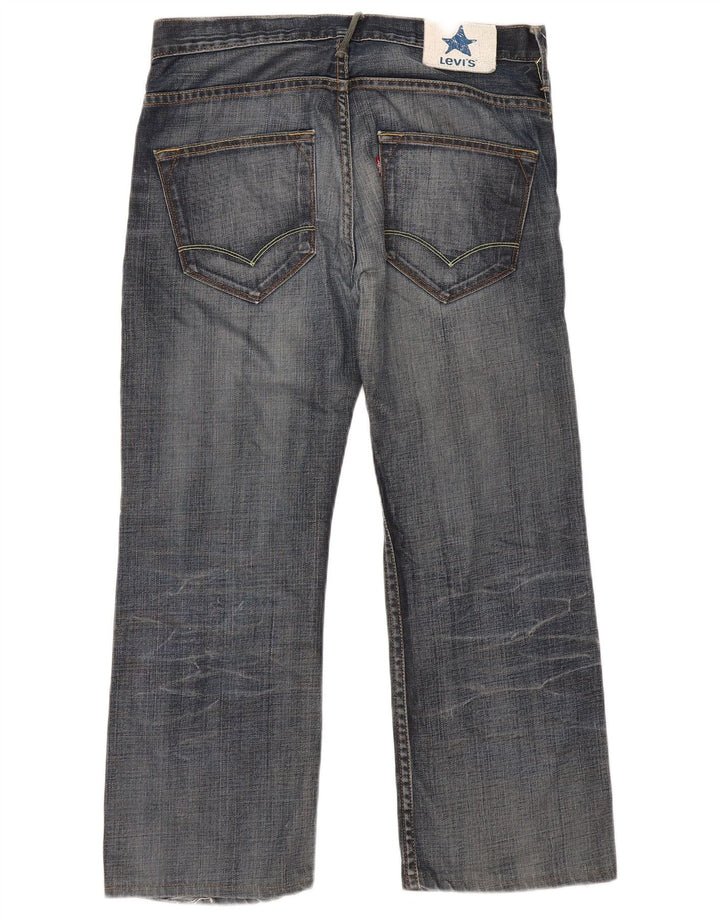 Blugi drepti pentru bărbați Levi's W34 L26 Bumbac bleumarin