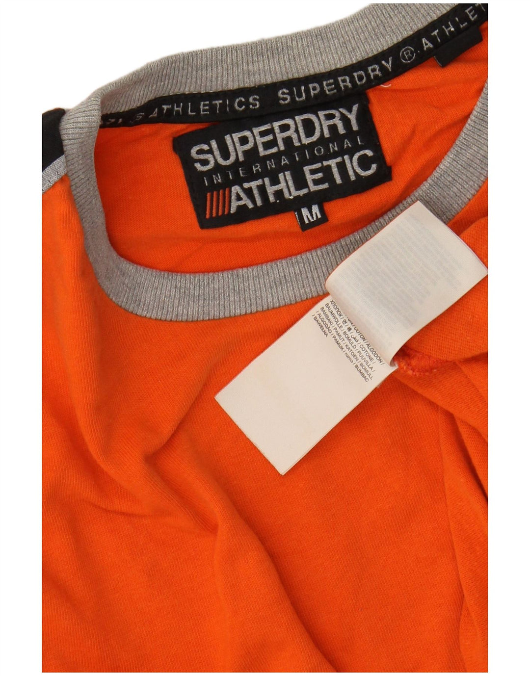 Tricou grafic pentru bărbați SUPERDRY Top portocaliu mediu bumbac color bloc