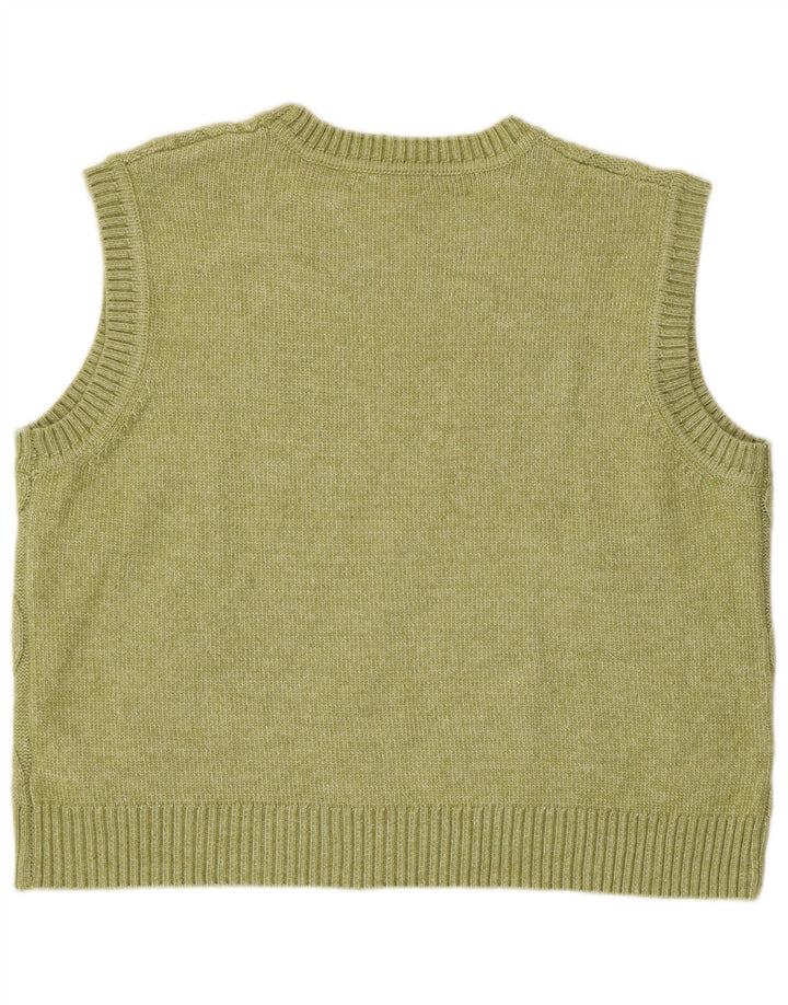 Marks & Spencer Womens Vest Tank Top UK 16 Poliester verde mare