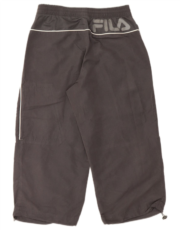 Pantaloni de trening Fila Graphic Capri pentru bărbați, poliester mici, gri
