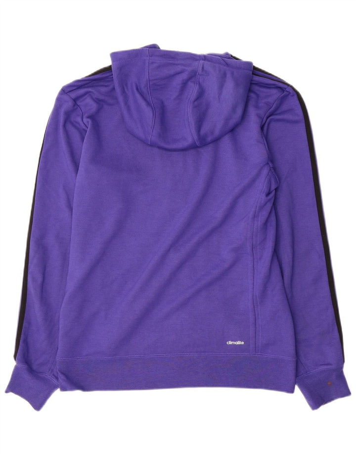 Pulover Adidas Climalite Zip pentru bărbați, poliester violet mediu