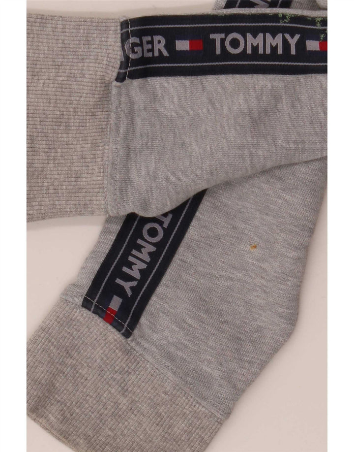 Pulover Tommy Hilfiger pentru bărbați, cu fermoar și cu capota, gri mediu