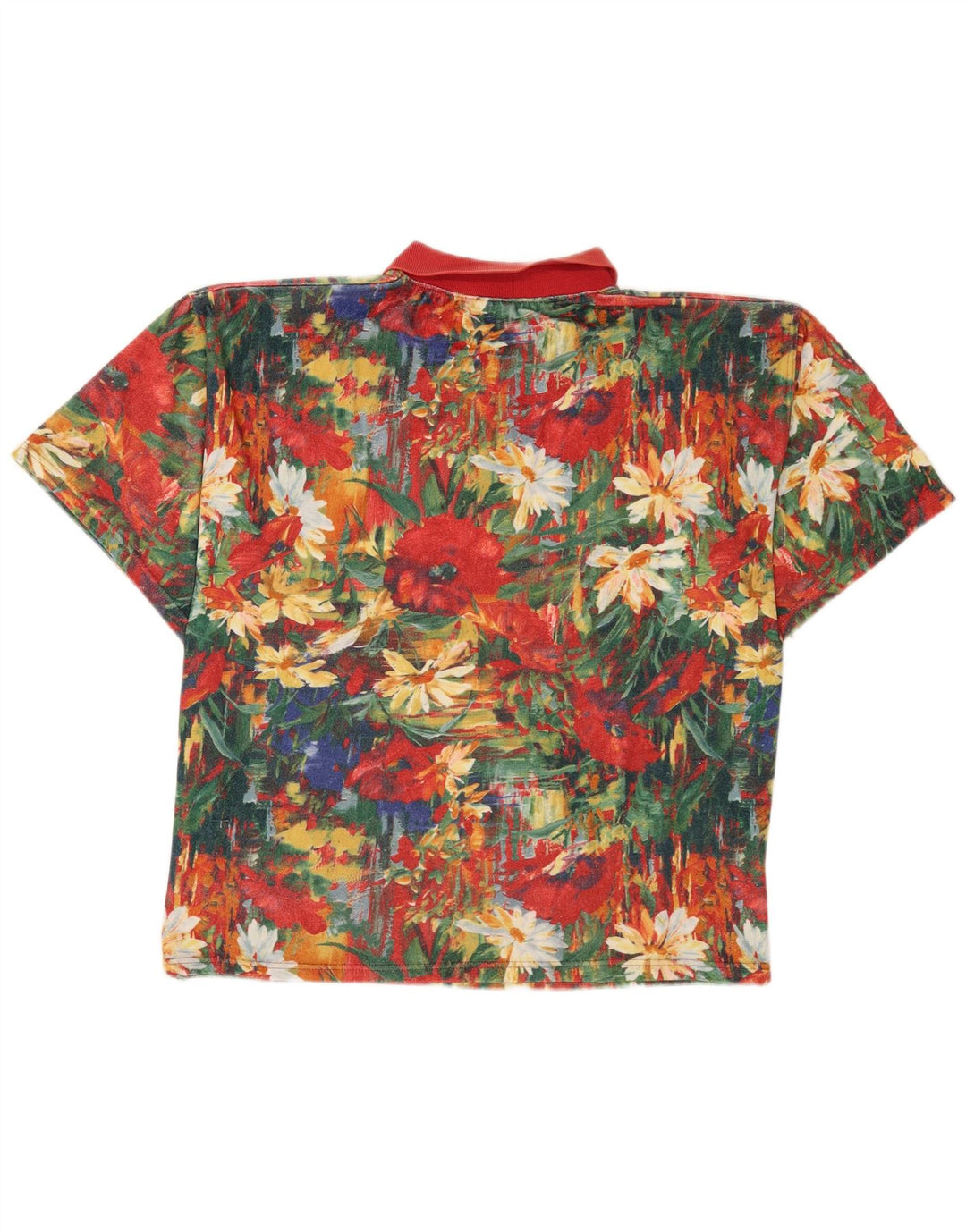 Tricou polo vintage pentru bărbați XL Multicolor Floral