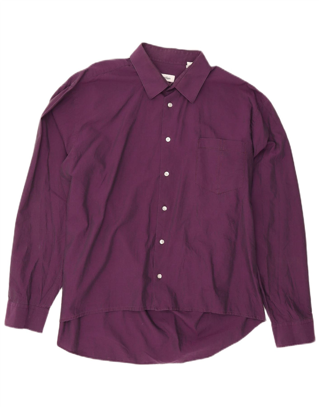 Cămașă pentru bărbați CALVIN KLEIN Slim Fit Mărimea 44 XL Bumbac violet