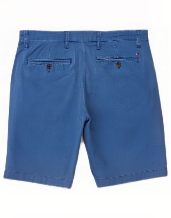 Pantaloni scurți chino Tommy Hilfiger pentru bărbați W32, bumbac albastru mediu