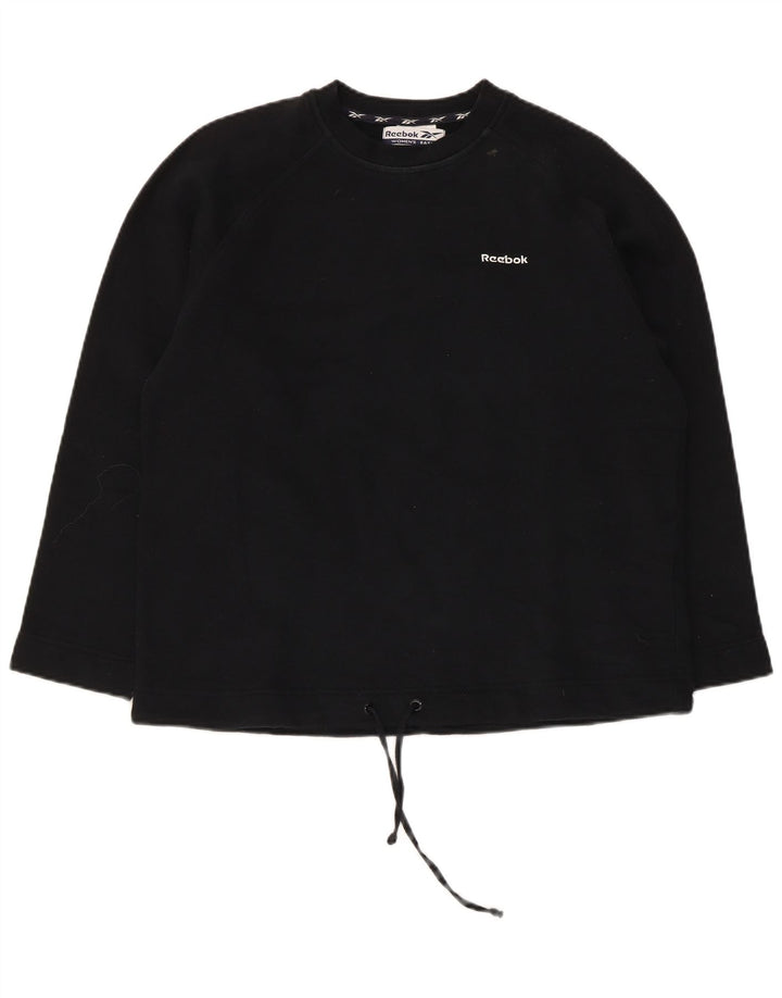 Pulover Reebok pentru femei, UK 12, bumbac mediu negru