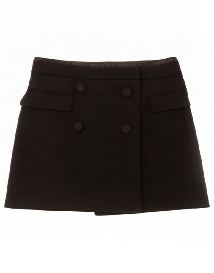 Fusta Mini Wrap Femei Zara Mic W26 Negru