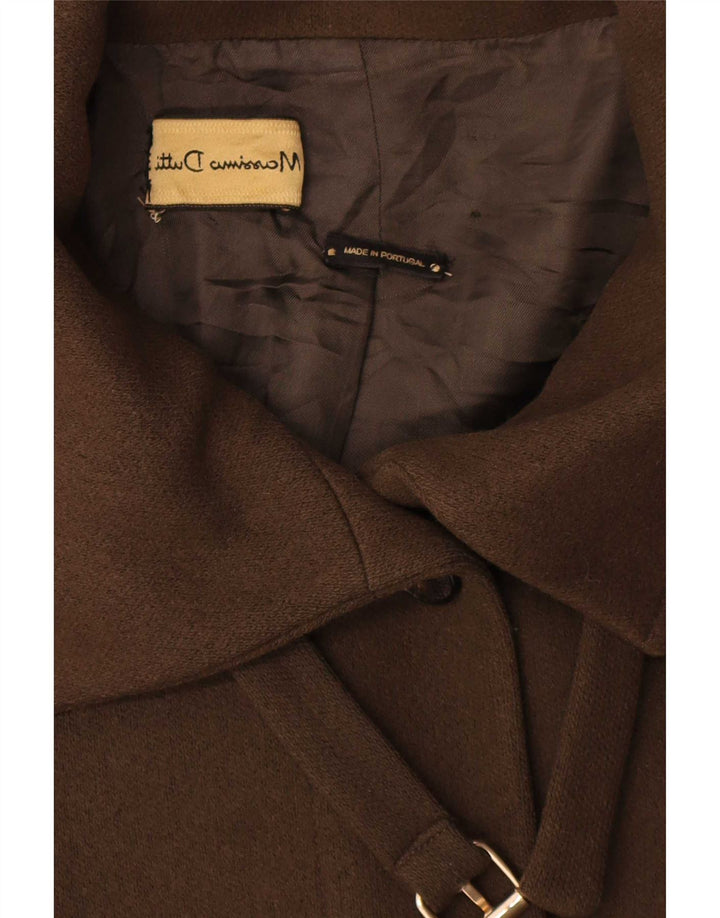 Massimo Dutti pardesiu supradimensionat pentru femei UK 10 mic din lână kaki