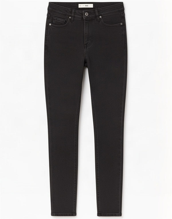 Topshop blugi Jamie skinny pentru femei W26 L26 bumbac negru