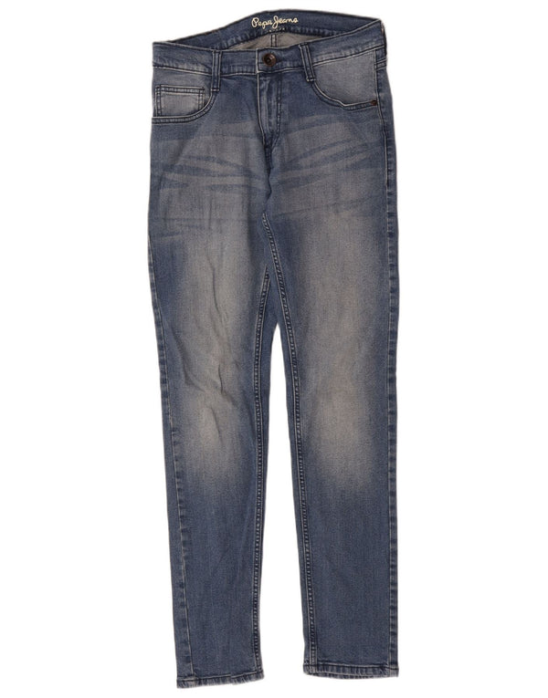 PEPE Jeans Womens Vapor Tapered W30 L31 Blue Bumbac