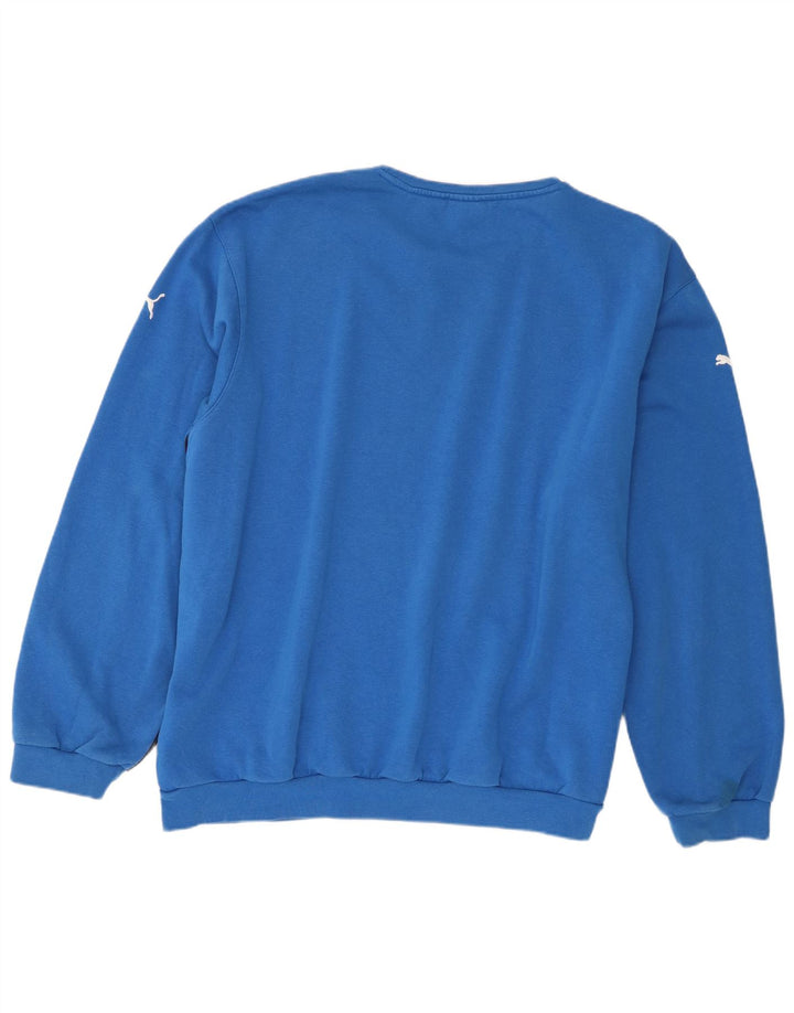 Pulover pentru bărbați Puma, 2XL, bumbac color bloc, albastru