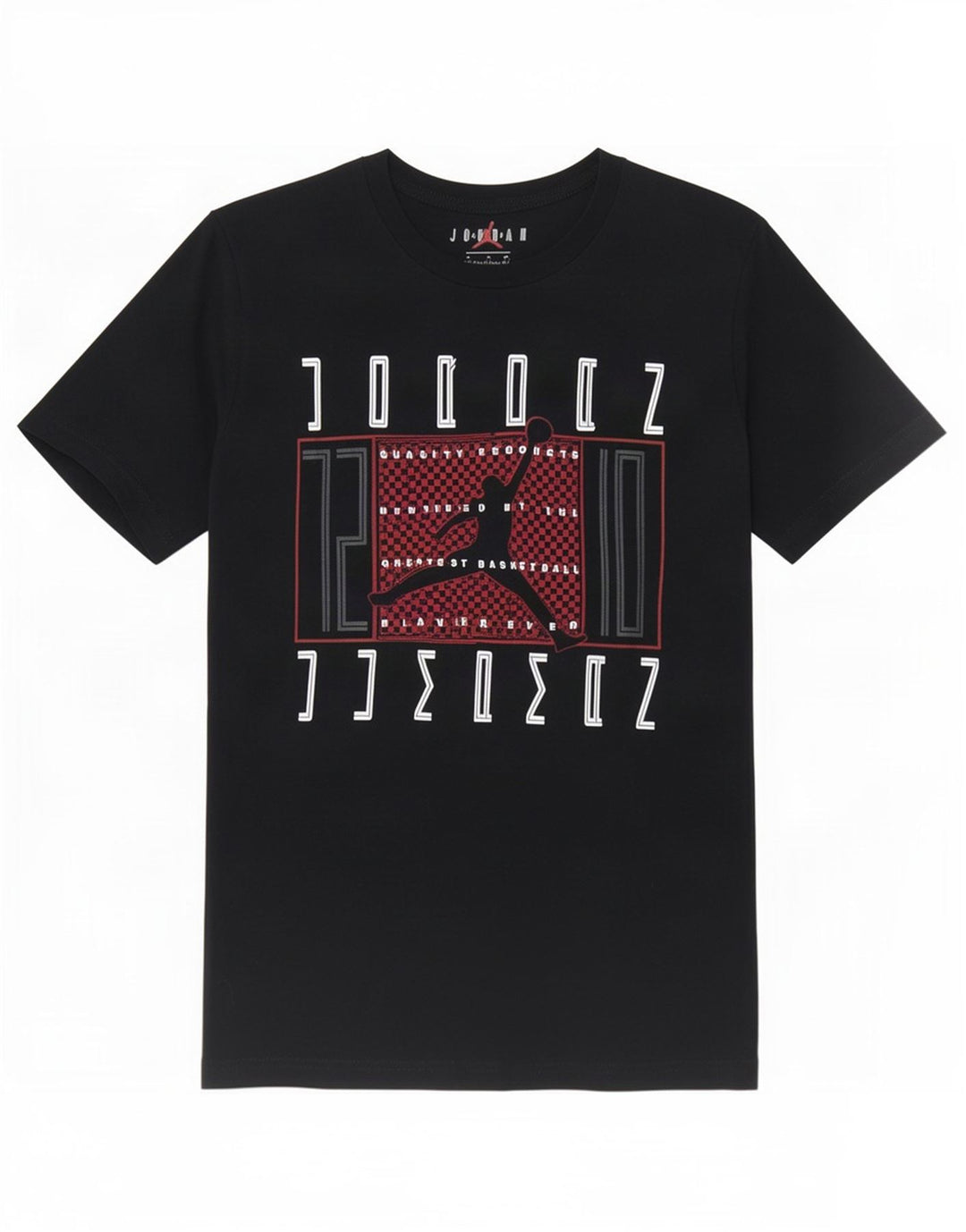 Tricou grafic Jordan pentru băieți Top 12-13 ani mare negru