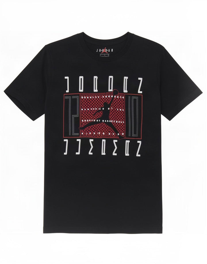 Tricou grafic Jordan pentru băieți Top 12-13 ani mare negru