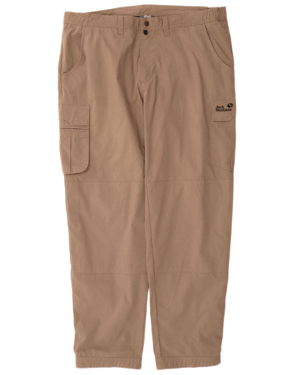 Pantaloni cargo pentru drumeții pentru bărbați Jack Wolfskin Mărimea 58 2XL W40 L34 Bej