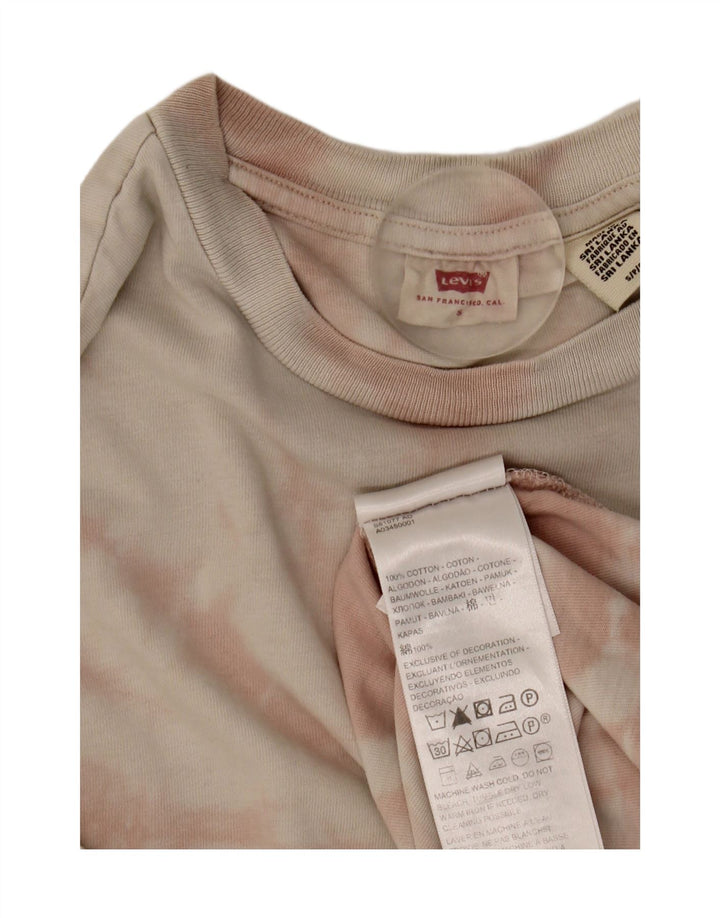 Tricou pentru bărbați Levi's Top mic, roz Tie Dye Bumbac