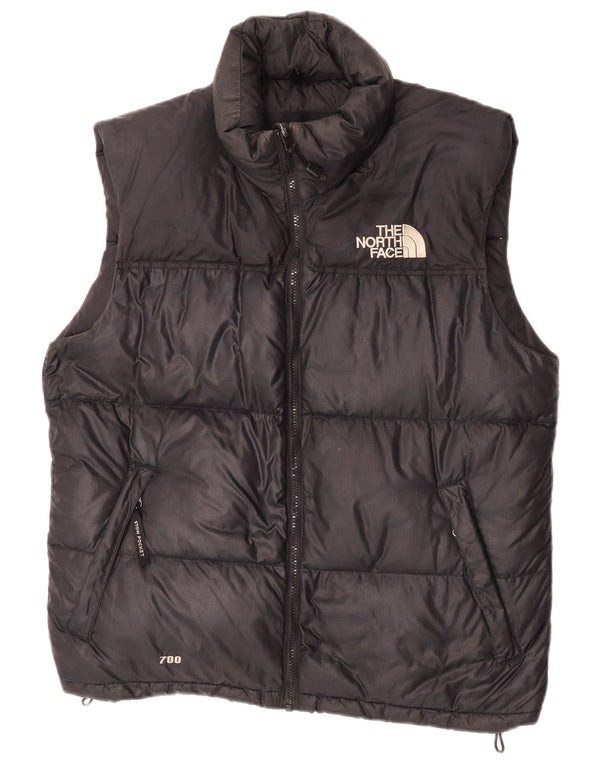 The North Face Mens Padded Gilet UK 38 Medium Black Nylon