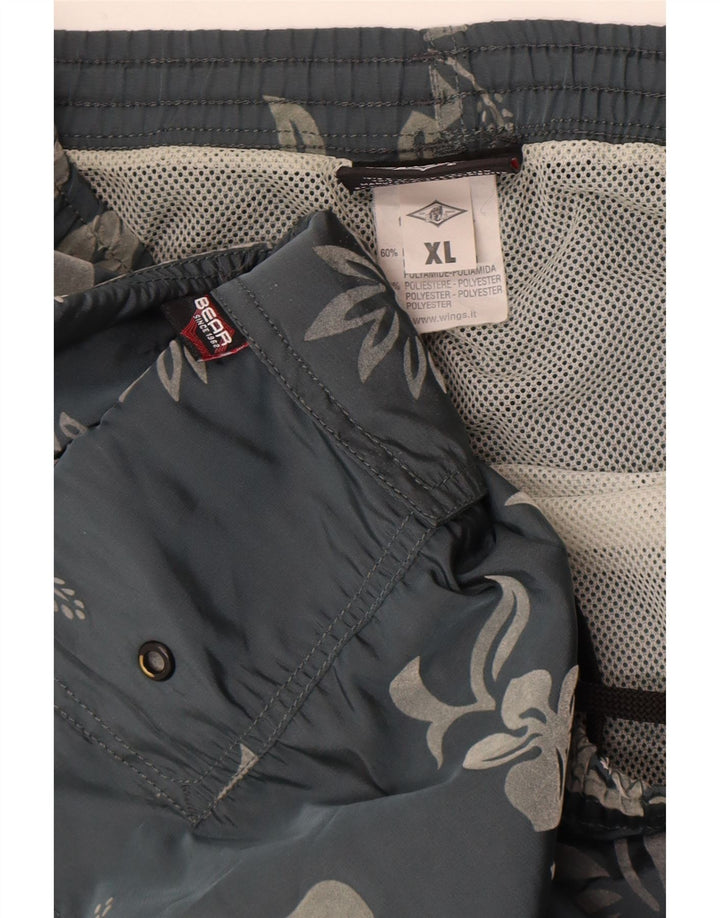 Pantaloni scurți sport pentru bărbați Bear XL, gri, florale, din poliamidă
