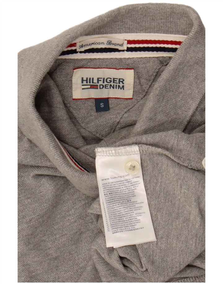 TOMMY HILFIGER Tricou polo pentru bărbați, bumbac gri mic