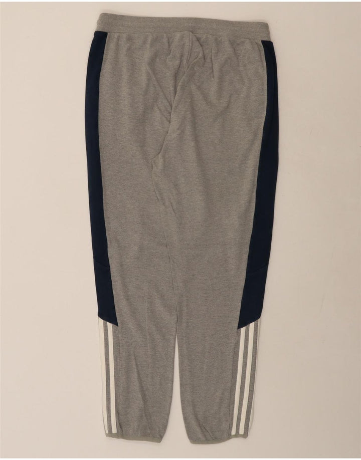 Pantaloni de trening ADIDAS pentru bărbați, bumbac color bloc, XL, gri