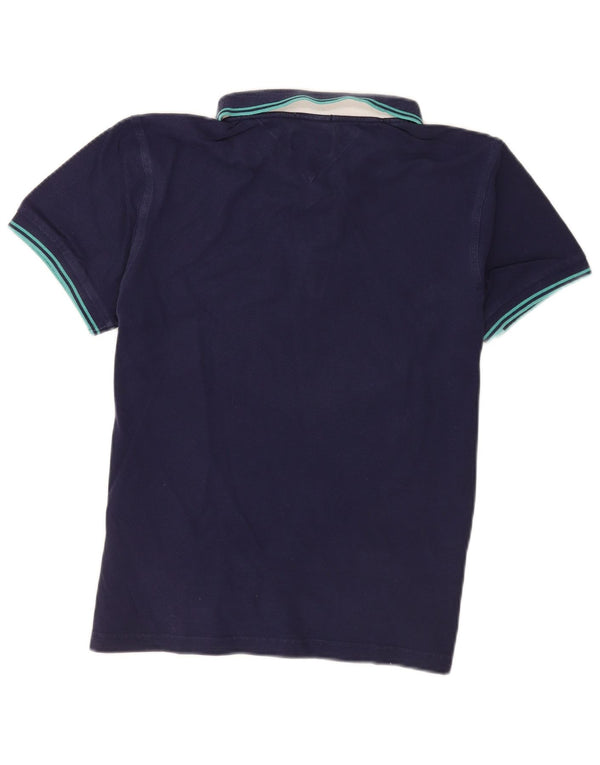 Cămașă polo Tommy Hilfiger pentru bărbați, mare, albastru, bumbac cu dungi