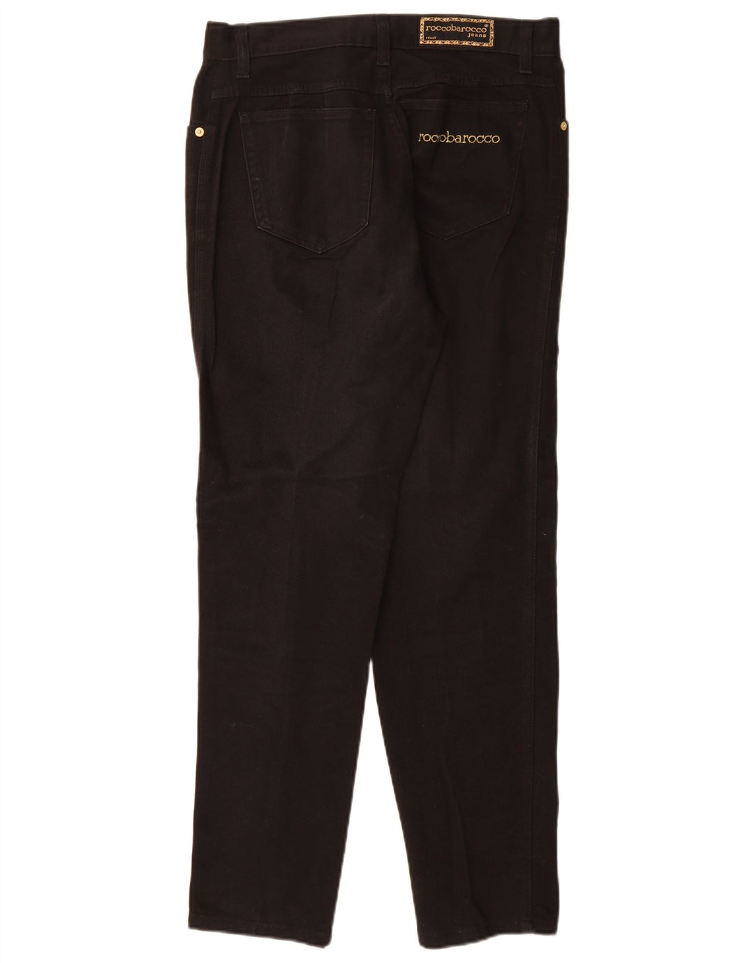 Blugi conici pentru femei Roccobarocco EU 40 Medium W32 L30 Negri