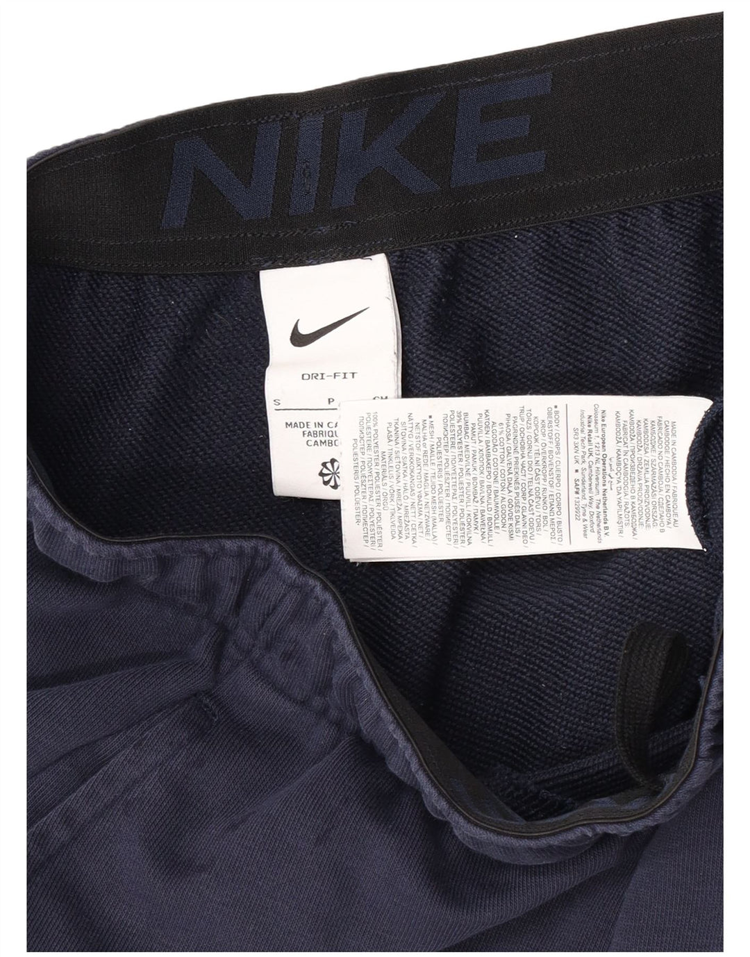 Pantaloni scurți sport Nike Dri Fit pentru bărbați, mici, albastru, bumbac