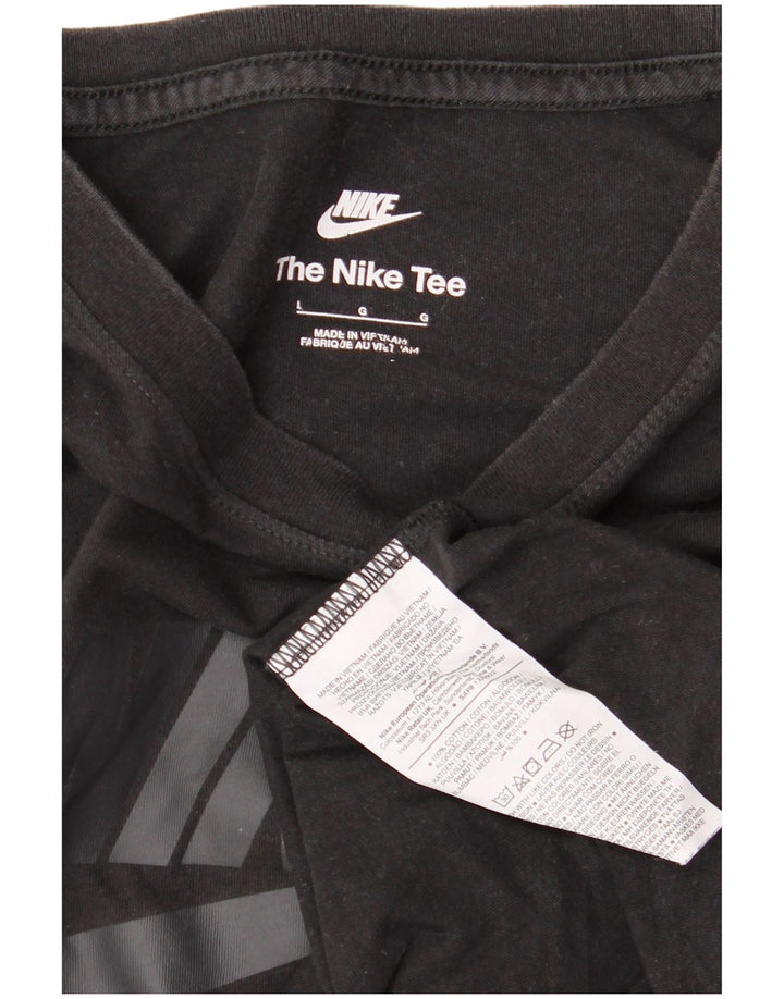Tricou pentru bărbați Nike Air Graphic Top mare din bumbac negru