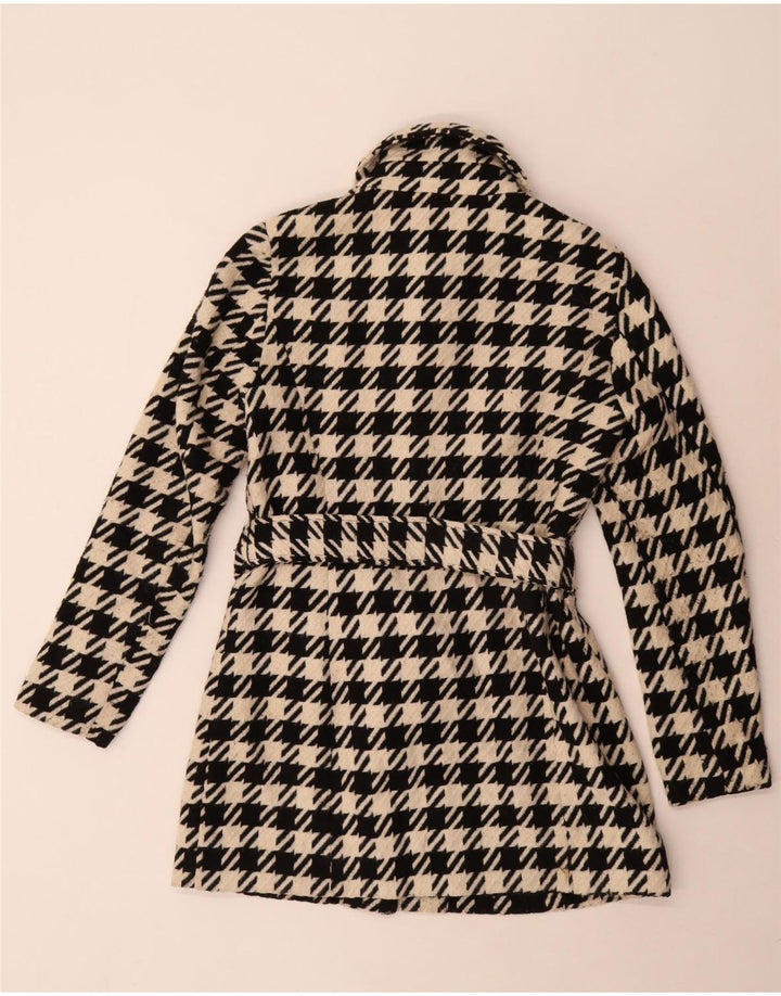 Palton pentru femei Guess UK 10 Poliester cu picior de găin negru mic