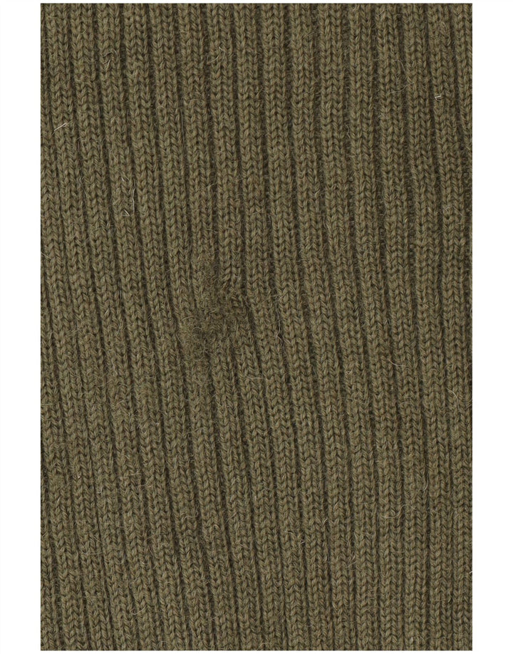 VINTAGE Pulover militar cu gât crew pentru bărbați, mare kaki