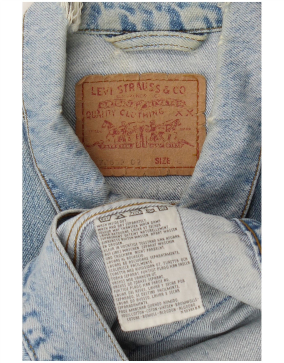 Jachetă de blugi pentru bărbați Levi's UK 40, mare, albastru, bumbac