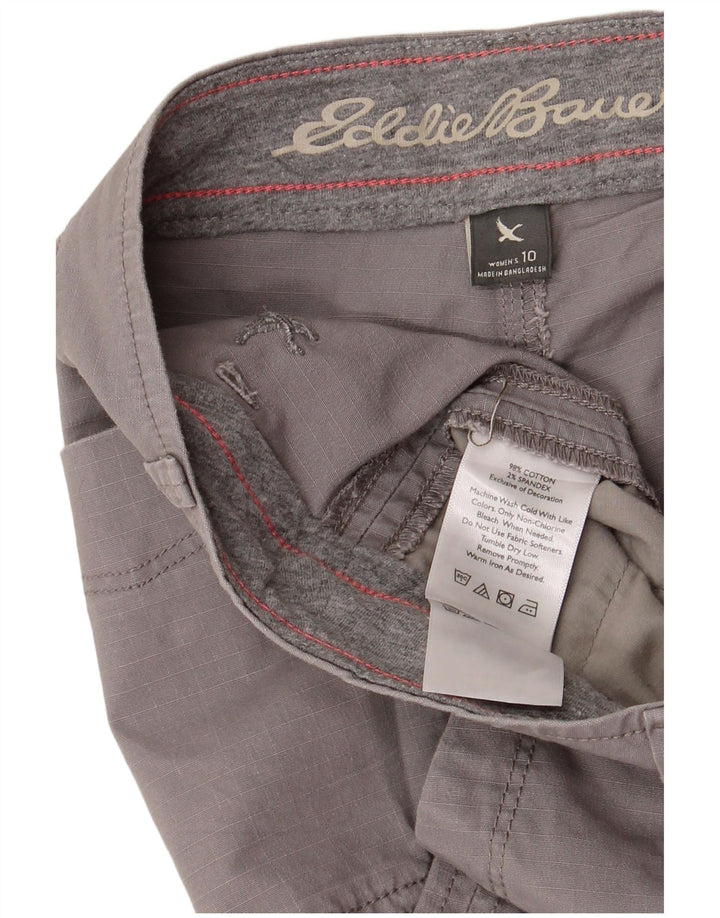 Pantaloni tăiați pentru femei Eddie Bauer US 10 Large W34 L24 Bumbac gri