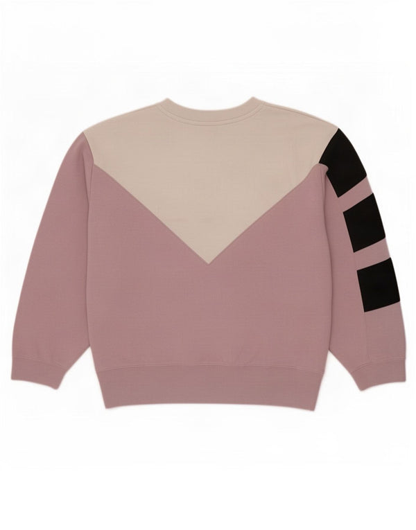 Pulover supradimensionat pentru femei Adidas UK 10 Mic violet Colorblock