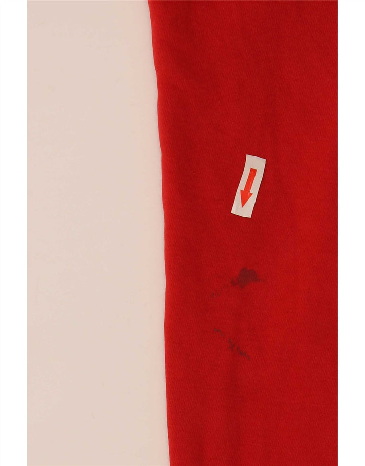 Pulover Nike cu capota cu grafic pentru femei, mare, roșu, bumbac