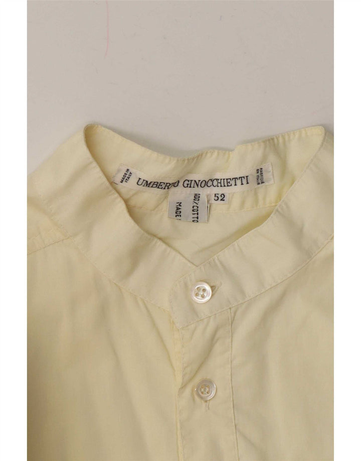 Umberto Ginocchietti Cămașă Pulover cu mânecă scurtă pentru bărbați IT 52 Large Yellow