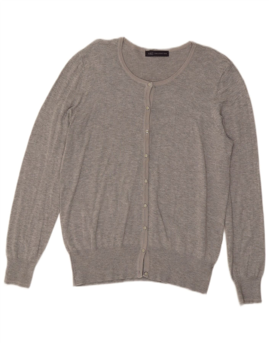Pulover cardigan pentru femei Marks & Spencer UK 16 mare, gri, viscoză cu pături
